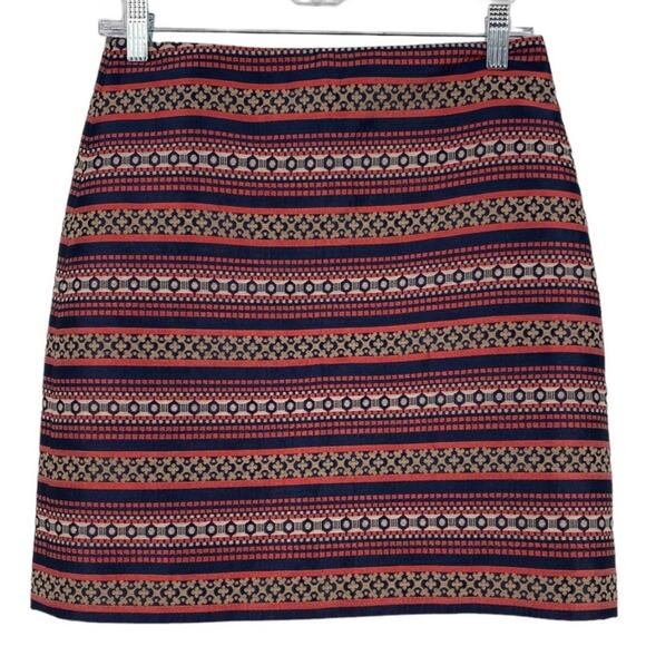 LOFT Multicolor Aztec Print Texture Pencil Skirt - Picture 4 of 7